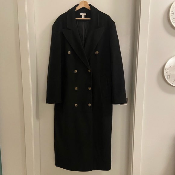 Topshop Oversized Statement Double Breasted Coat in size 6 Tall - Picture 2 of 6